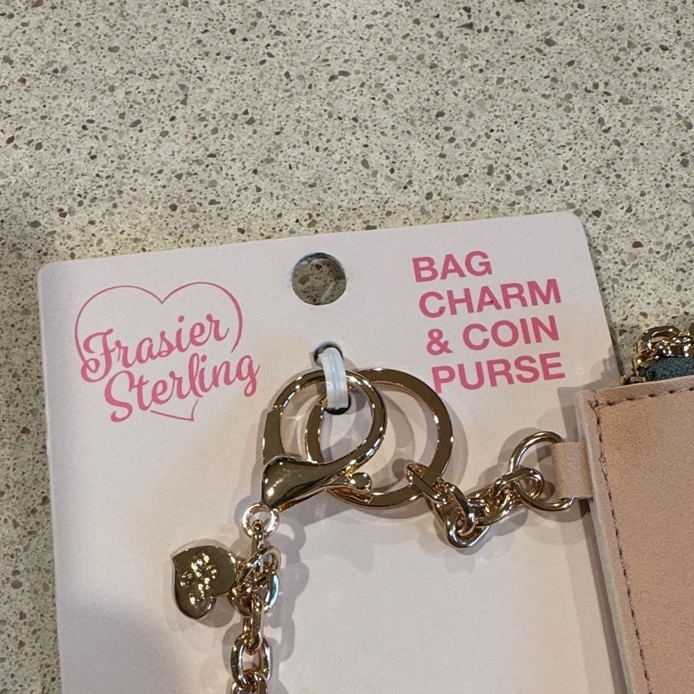 Frasier Sterling Tan Coin Purse and Martini Charm Set - Picture 4 of 6